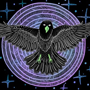 Crow / Morrigan - Digital Print - Var 2
