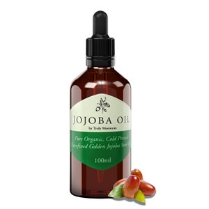 Pure Certified Organic Golden Jojoba Oil 100% Cold Pressed Pure 100ml