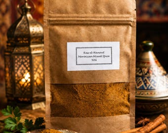 Artisan Ras El Hanout Moroccan Spice Blend – Tagine Seasoning (50g)