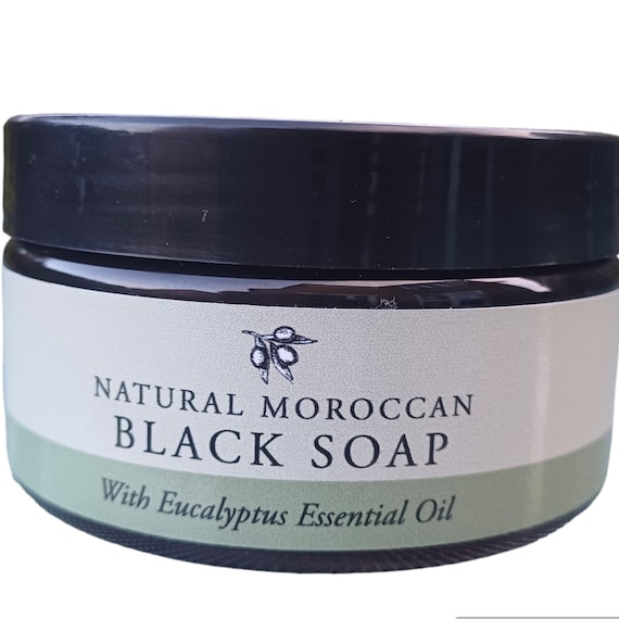 Moroccan Black Soap Infused with Eucalyptus Oil