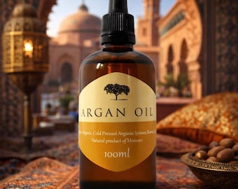 Óleo de Argan Orgânico: Segredo de Beleza Marroquino Prensado a Frio, 100ml