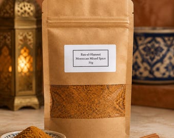 Artisan Ras El Hanout Moroccan Spice Blend – Tagine Seasoning (50g)