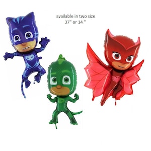 PJ MASKS  Balloons Foil Latex Party Decoration Supershape Minishape