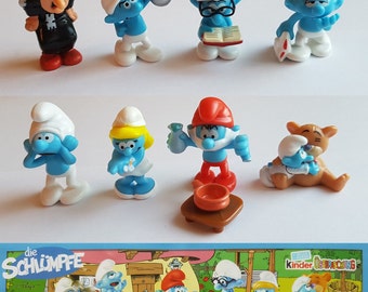 smurf kinder eggs