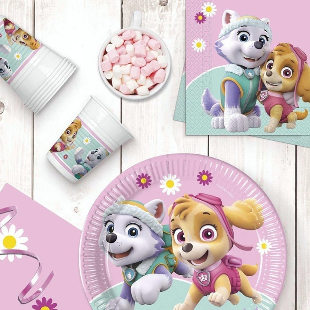 Pink paw patrol online table and chairs