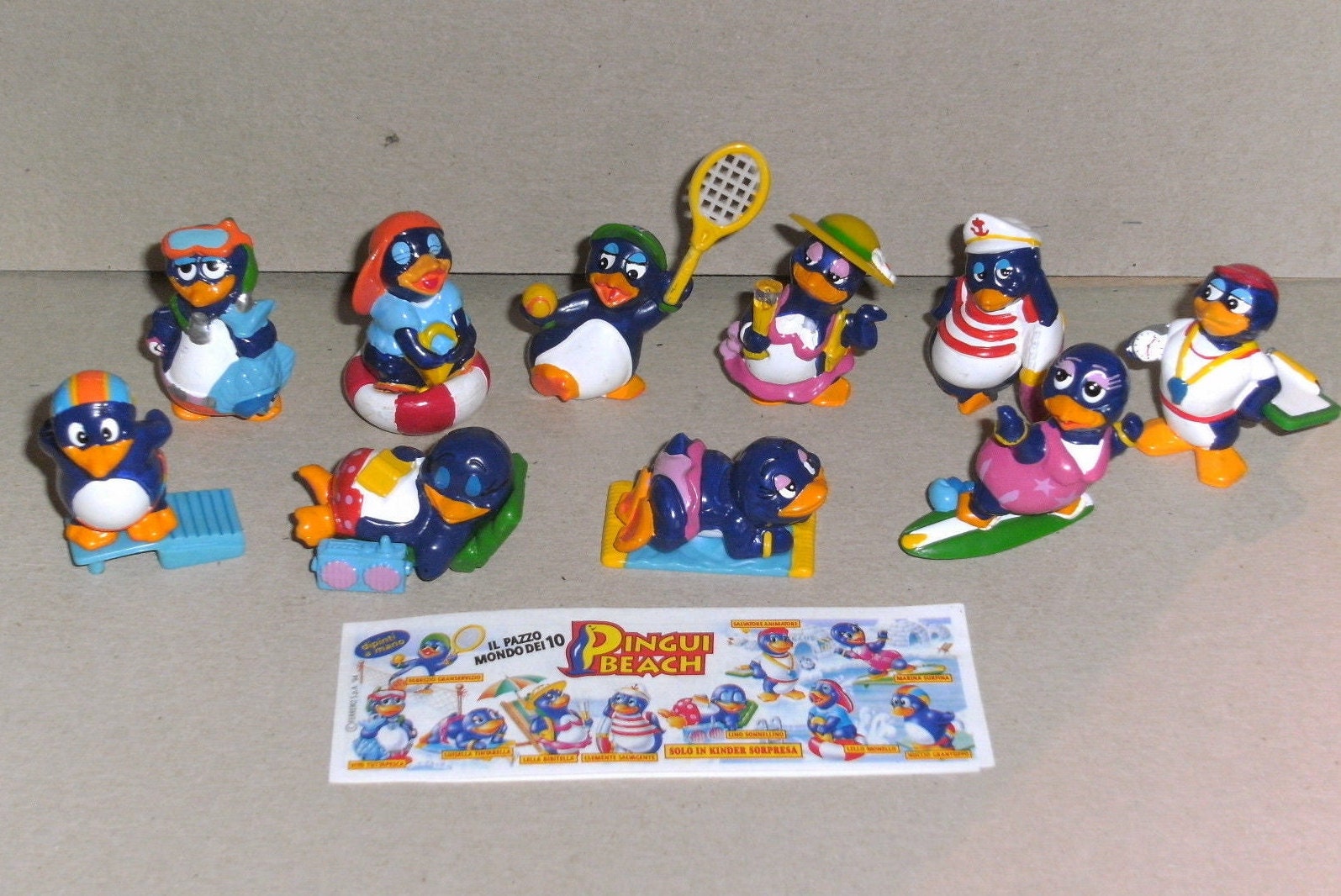 Kinder Surprise Toys Complete Collectible 10 Figures Set Etsy