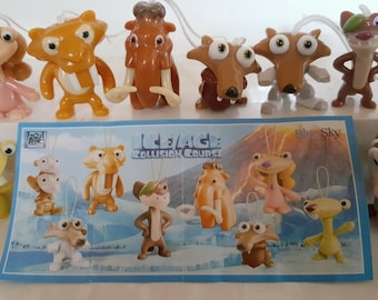 ICE AGE Cake Topper 8 Cijfers Set Verjaardagsfeestje Cupcakes Levert Sleutelhanger