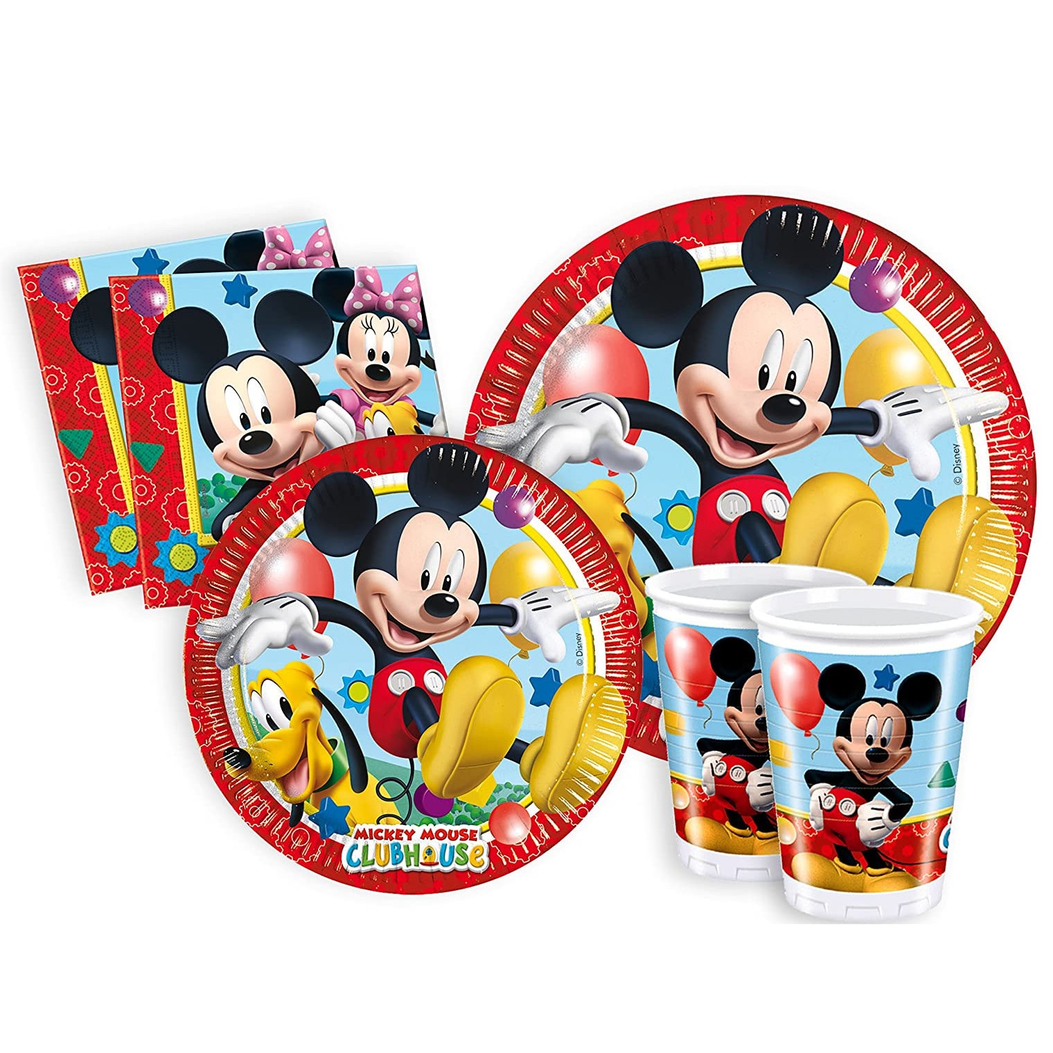 VTG Mickey Mouse Happy Birthday Paper Plates Party Supplies 9 Deep Dish  Disney