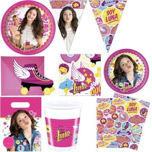 SOY LUNA Feestartikelen Verjaardag Decoratie Servetten Tafelkleed Kopjes Fles Borden Vlag Banner