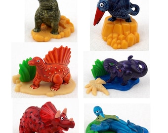 6 cijfers instellen beeldjes miniaturen dinosaurussen Cake Toppers Cupcake