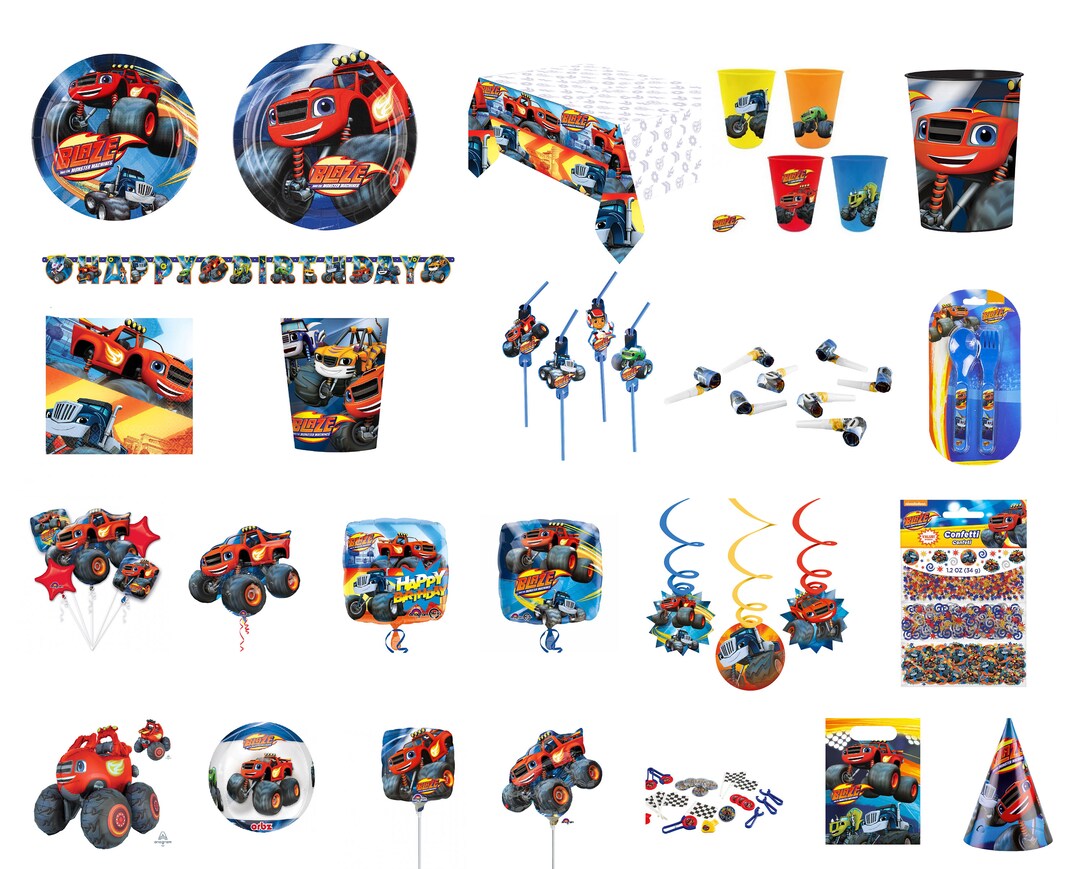 Blaze and the monster machines party supplies deals