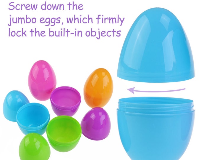 5.5 / 14 Cm Big Empty Fillable Plastic Egg Solid Colors - Etsy