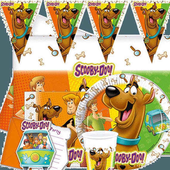 Scooby Doo Party Supplies Birthday Tableware Dekoration Etsy