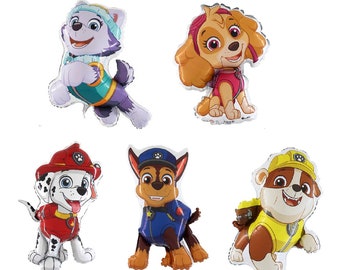 Paw Patrol Foil Balloon Everest Skye Marshall Chase Rubble Grabo Italy