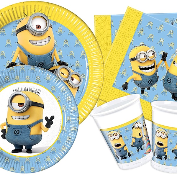 DESPICABLE ME MINIONS Party Supplies Birthday Dekoration