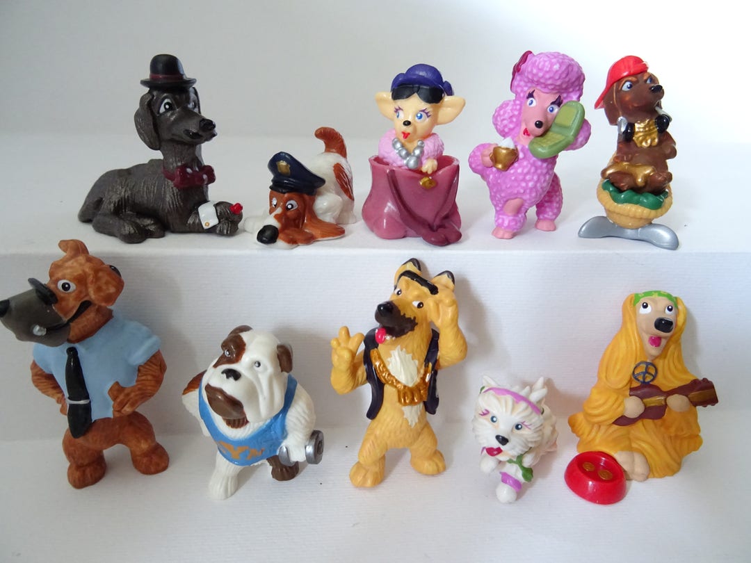 Kinder Surprise Collectible 10 Figures Set DOGS in the City Figurines ...