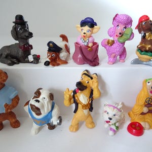 Kinder sorpresa da collezione 10 cifre impostato cani nelle città figurine miniature