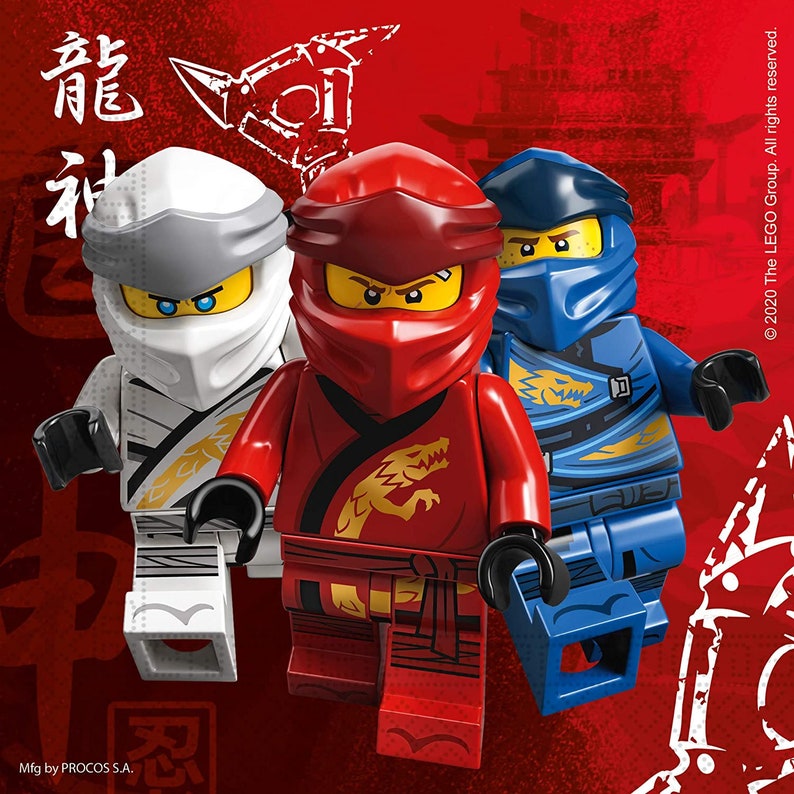 LEGO NINJAGO Feestartikelen Verjaardag 20 Napkins