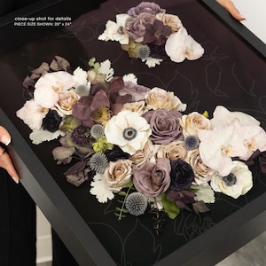3D Shadowbox Wedding Flower Preservation | Custom Bridal Bouquet Frame | Wedding Bouquet Preservation | Preserve Wedding Bouquet | DEPOSIT