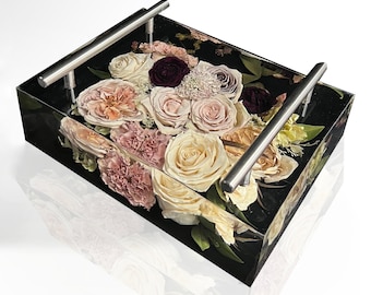 11" x 8" Tray | Floral Preservation | Wedding Bouquets | Custom Wedding | Memorial Preservation