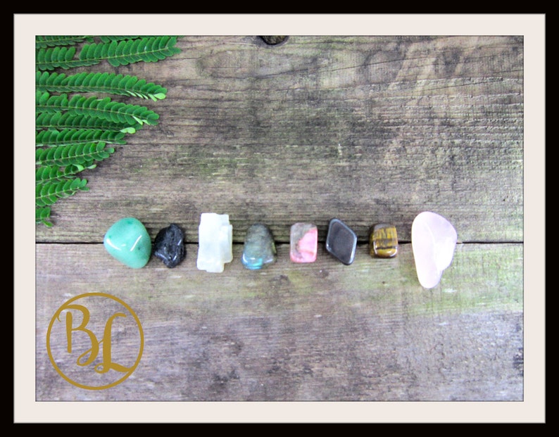 ANXIETY Gemstone Kit 8 Healing Anxiety Gemstone Set Healing Etsy