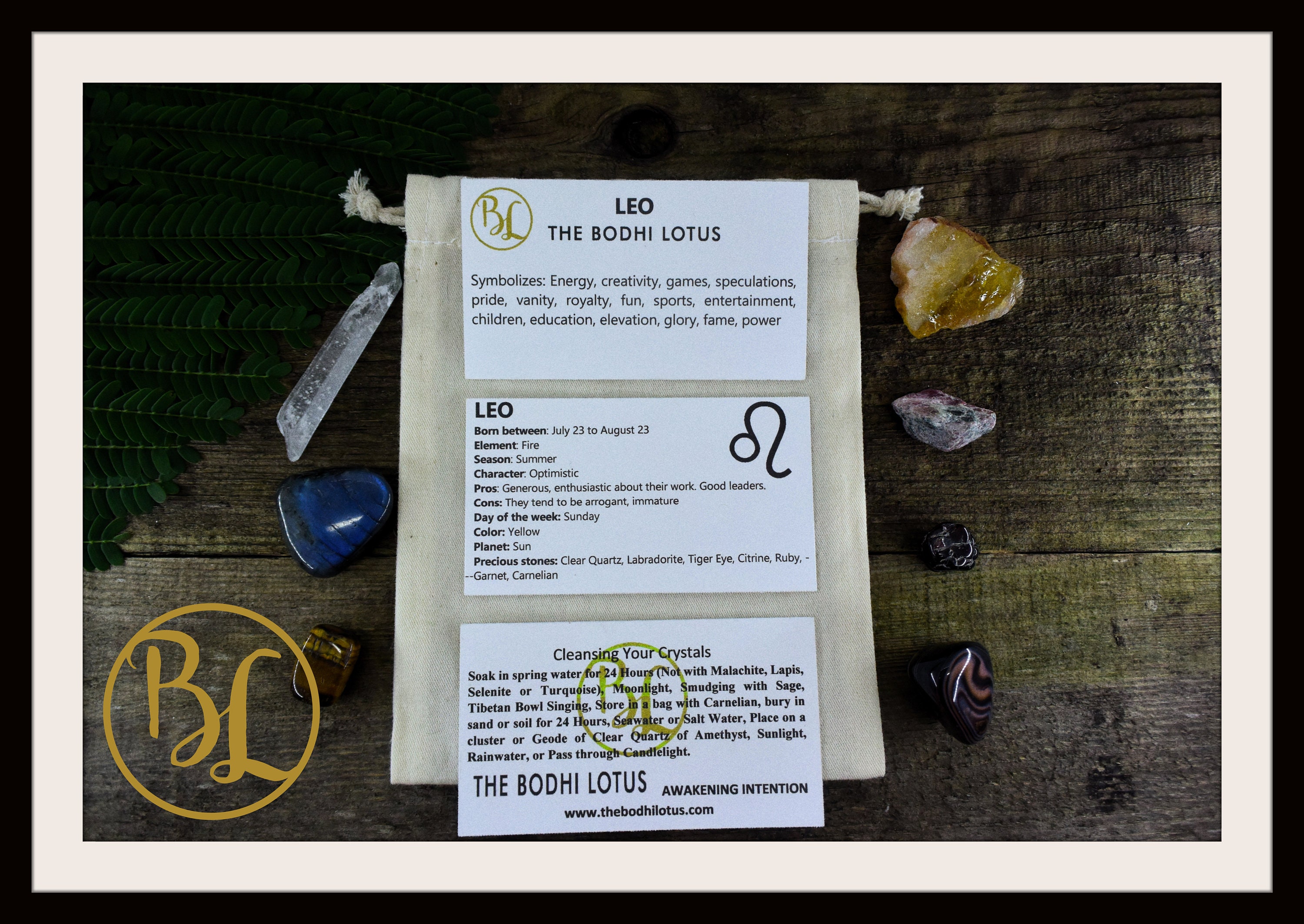 LEO Gemstone Kit 7 Zodiac Leo Gemstones Set Healing Crystals | Etsy