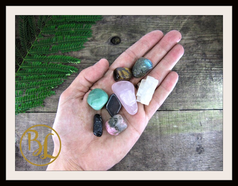 ANXIETY Gemstone Kit 8 Healing Anxiety Gemstone Set Healing Etsy