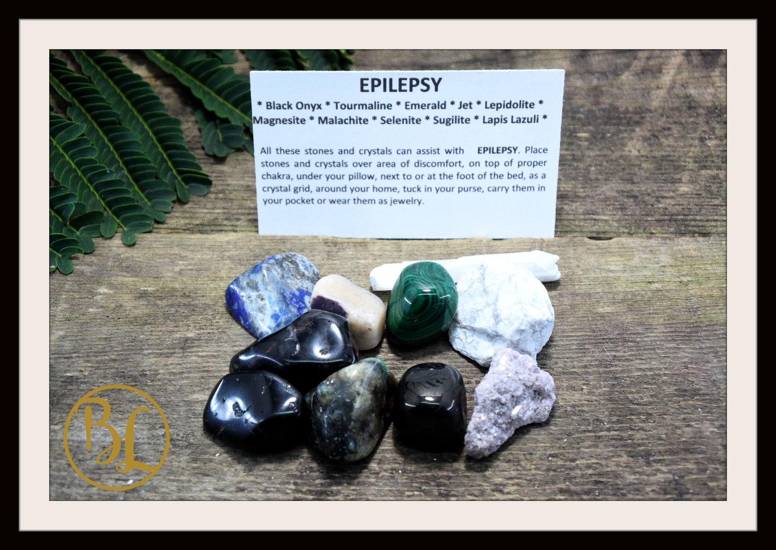 EPILEPSY Gemstone Kit 10 Healing Epilepsy Gemstone Set Healing Etsy