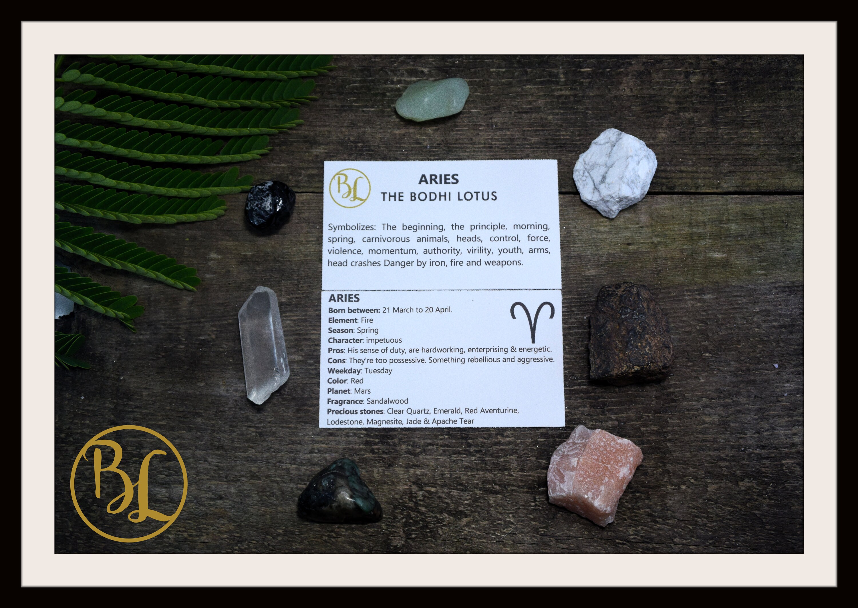 ARIES Gemstone Kit 7 Zodiac Aries Gemstone Set Healing Etsy
