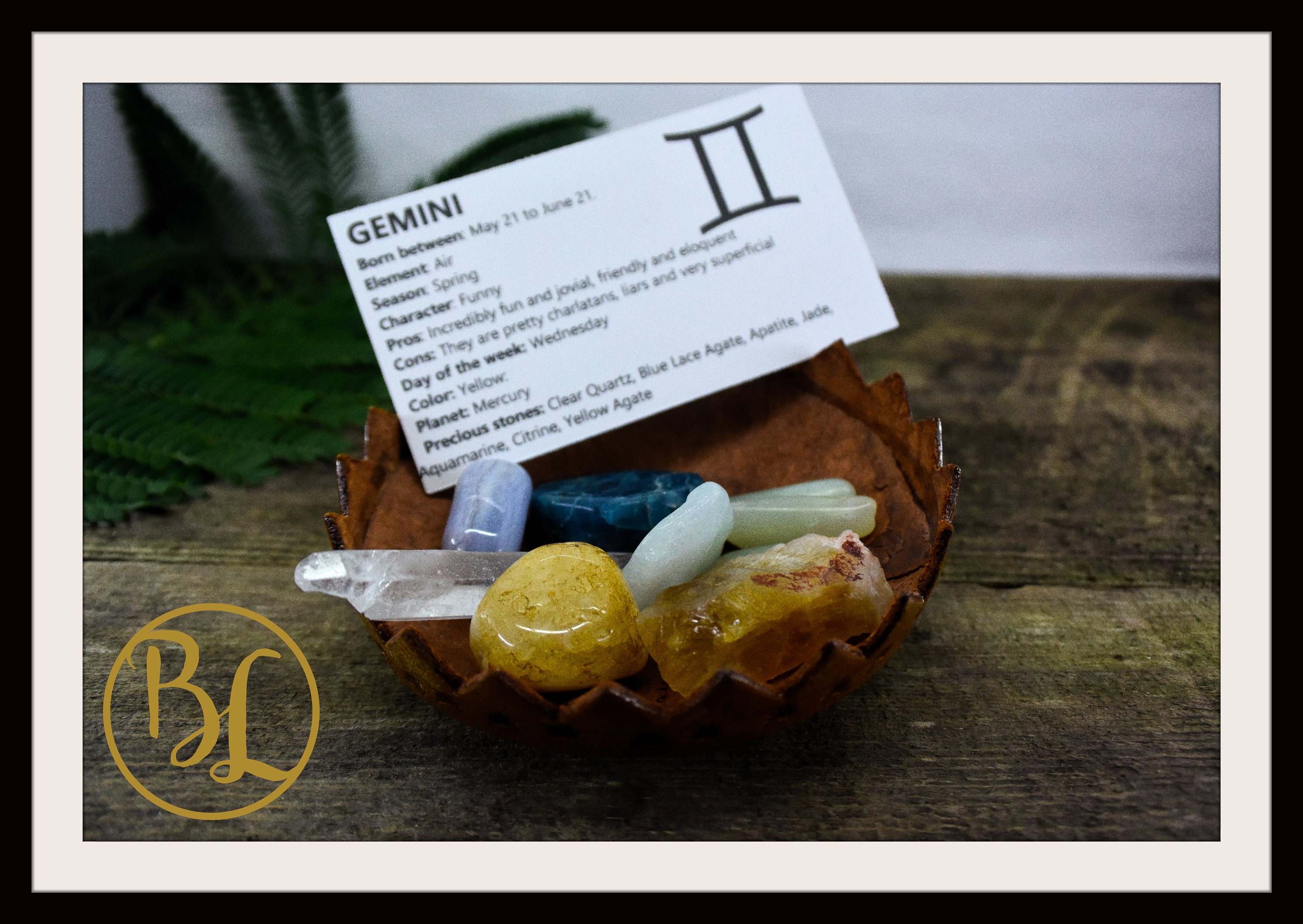 GEMINI Gemstone 7 Kit Zodiac Gemini Gemstone Set Healing Etsy