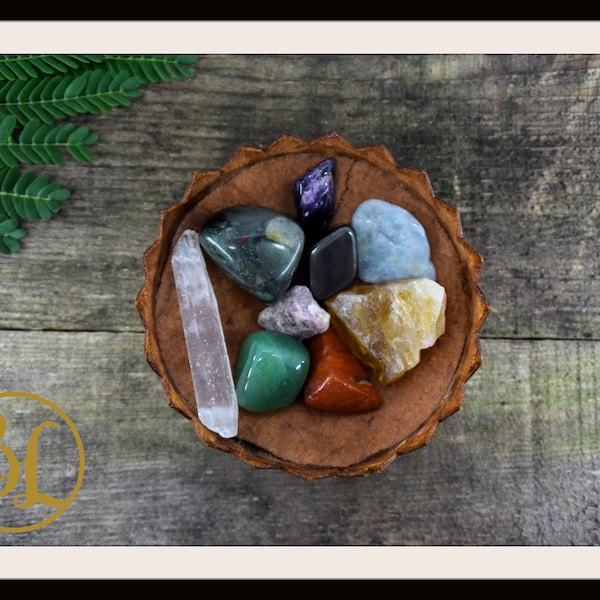 ARIES Gemstone Kit 9 Zodiac Aries  Gemstone Set Healing Crystals Stone Healing Zodiac Aries Intention Stones Lithiotherapy Aries Stone Set