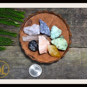7 Chakra Raw Gemstone Kit: Healing Crystal Set