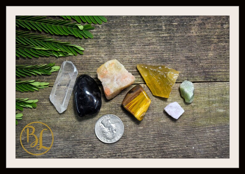 LEO Gemstone Kit 7 Zodiac Leo Gemstones Set Healing Crystals Etsy