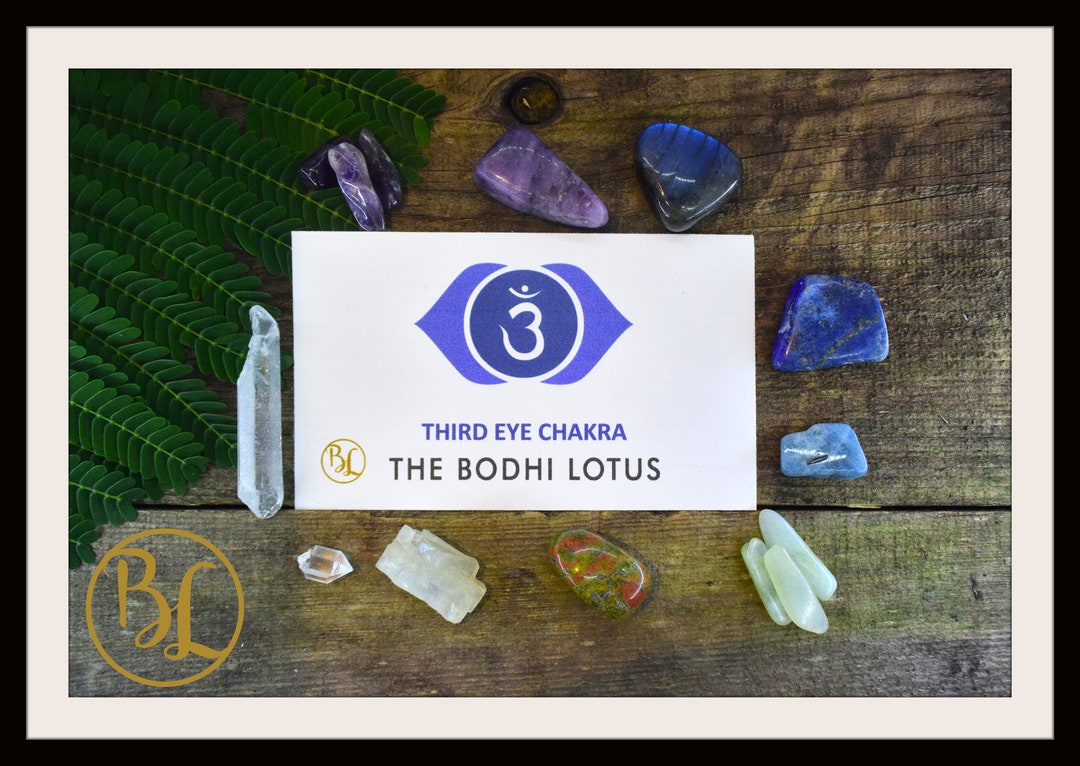 THIRD EYE CHAKRA Gemstone 10 Kit Healing Third Eye Chakra Crystal Third