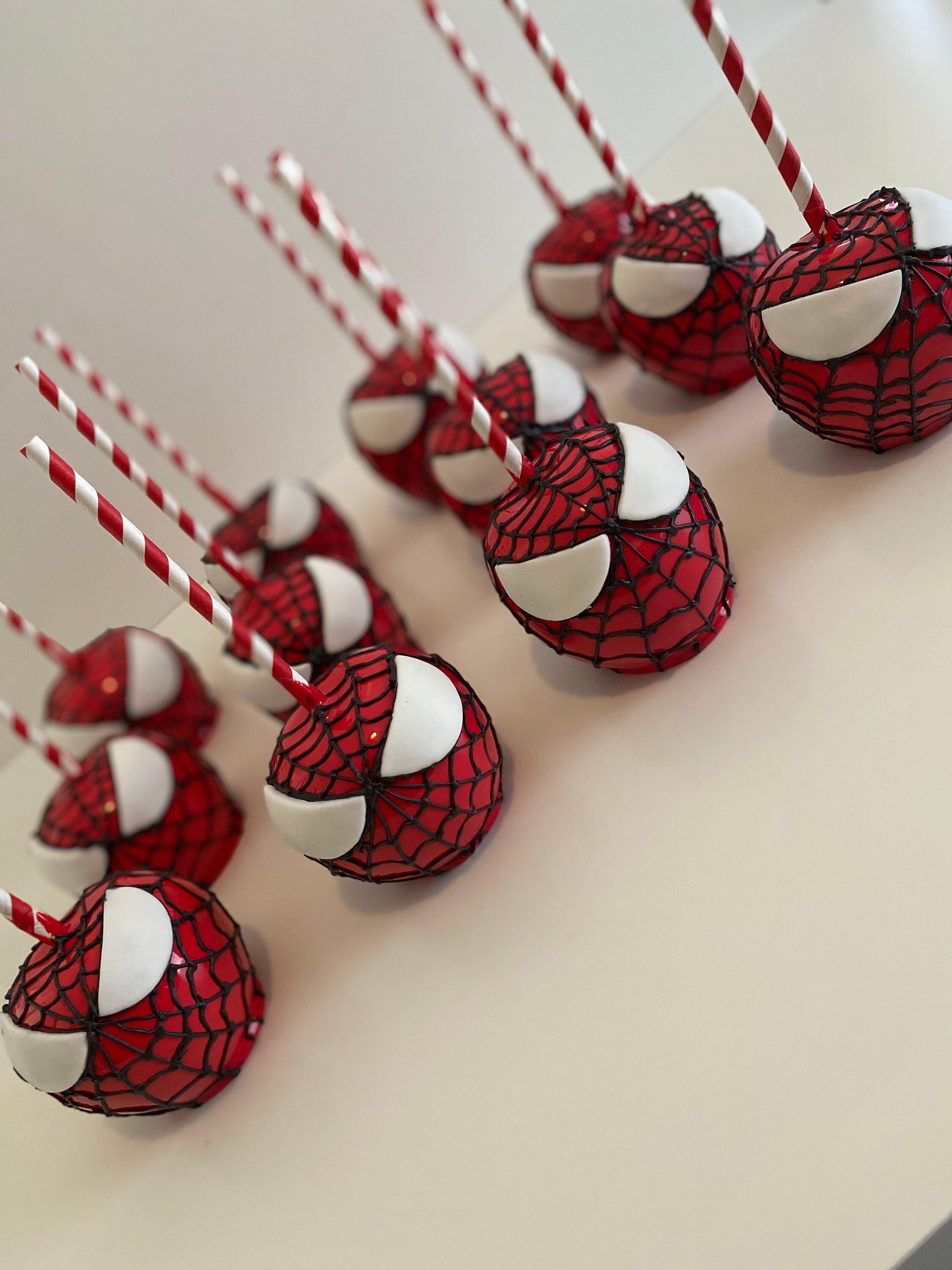 Spiderman Candy Apples Etsy