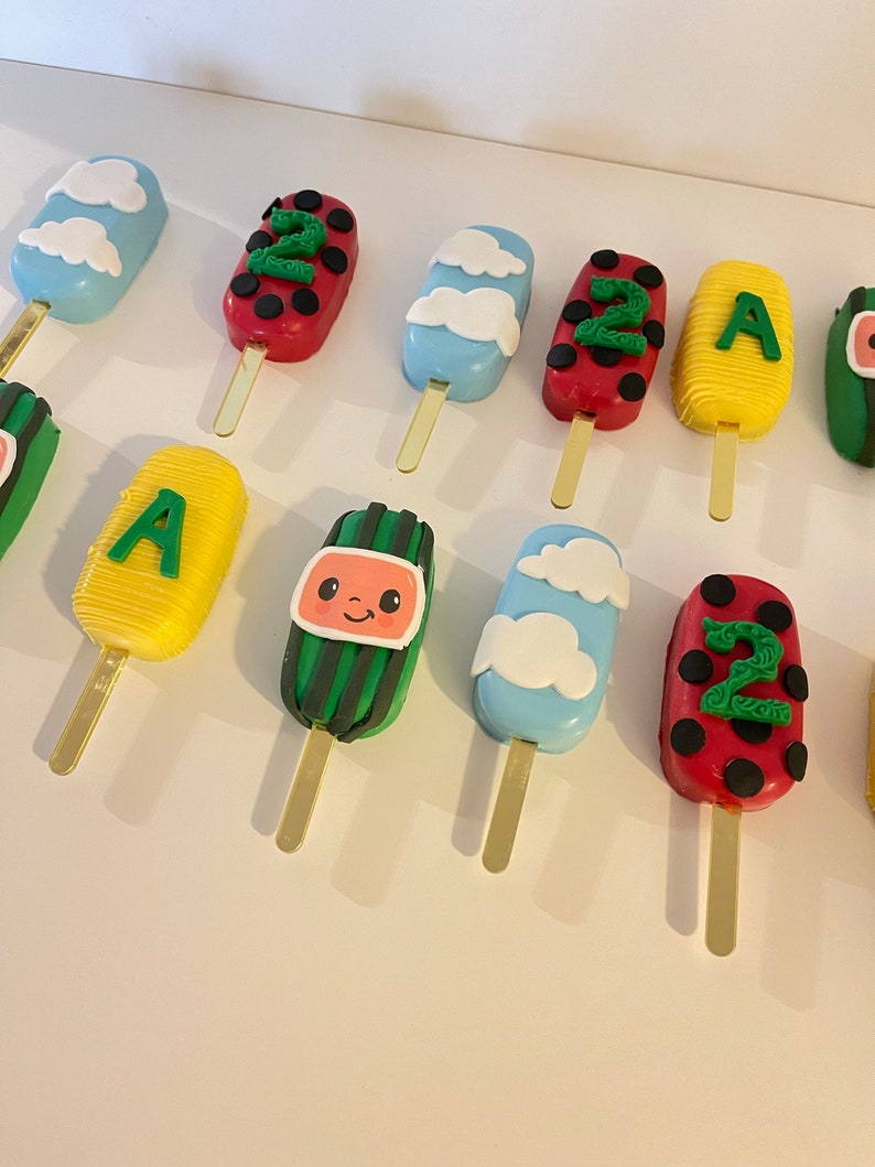 Coco Melon Themed Cakesicles Etsy