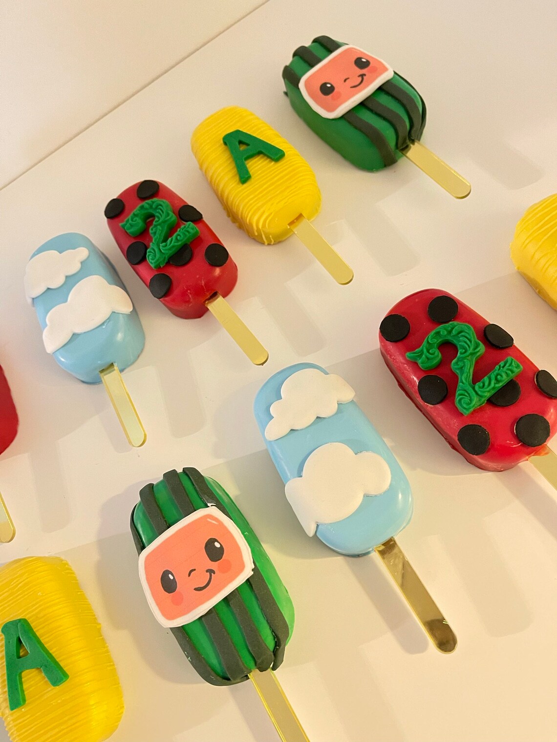 Coco Melon Themed Cakesicles Etsy