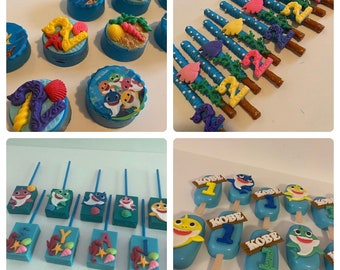 Baby Shark Cake Pop Etsy Baby Shark Cake Pop Etsy