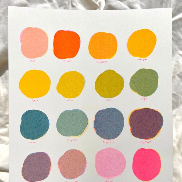 Three Color Riso Swatch