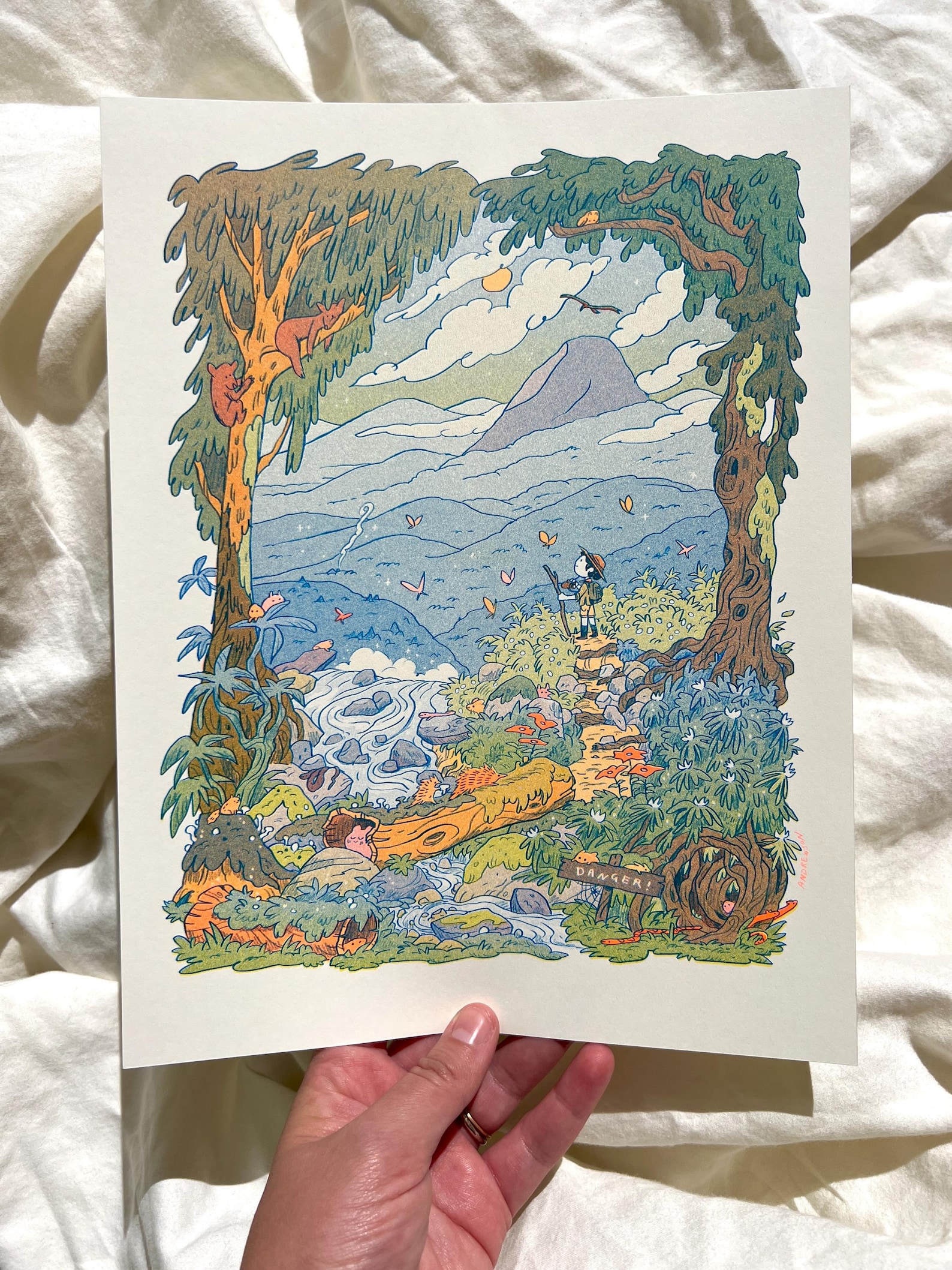 Mountain Dreams Riso Print
