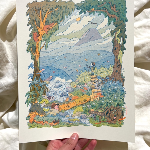 Mountain Dreams Riso Print