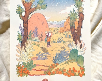 Desert Dreams Riso Print