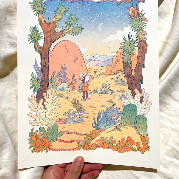 Desert Dreams Riso Print