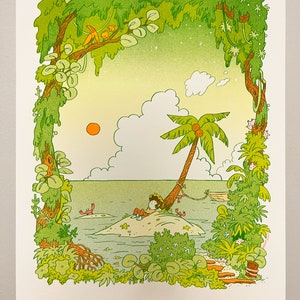 Island Dreams Risograph Print