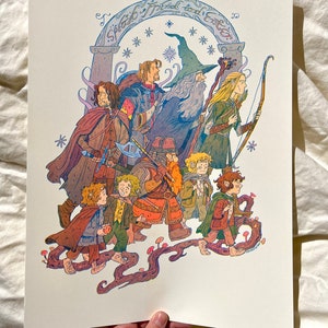 Speak Friend and Enter - Large Riso Print