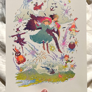 The Wizard Pendragon&#39;s Castle Riso Print