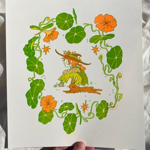 Kapuzinerkresse Riso Print