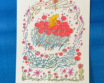 Summer Dream Risograph Print