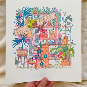 Interpreters of Timeless Wishes: The Woodworker Small Risograph Print
