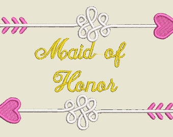 Maid of Honor Decorative Arrows